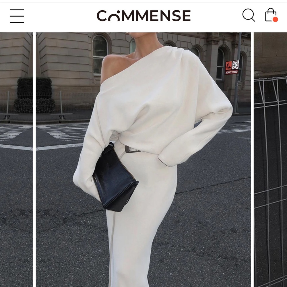 Chic White Asymmetrical Dress